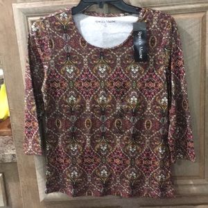 New With Tags Blouse (Women’s Size Small) Cordovan